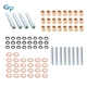 Compatible For Bobcat MT52 MT55 Undercarriage Pin Bushing Seal Repair Kit