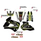 1998 - 2000 KAWASAKI KX 80 100 KX80 KX100 GRAPHICS MOTOCROSS : SUPERCROSS DECALS