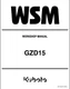 Kubota GZD15 Service Repair Manual, Workshop Manual