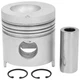 D4NN6108AA Piston 4.4 Std (111.76mm), Pin&Clips Fits Ford Tractor 5000 6600