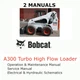 BOBCAT A300 TURBO/HIGH FLOW LOADER OPERATION SERVICE SCHEMATICS MANUAL PDF