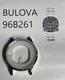 Men's Bulova Classic Stainless Watch Bezel Case Crystal Replacement Part 96B261