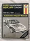 Haynes Manuals: Ford Thunderbird and Mercury Cougar, 1989-1997 36086 (1725)