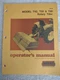 Woods T42, T50, And T60 Rotary Tiller Operators Manual and parts manual 