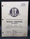 I&T Shop Service Manual Massey Ferguson MF-27 MF135 MF150 MF165 Maintain