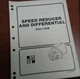 Speed Reducer And Differential E30-120B Hyster Manual, 1300 SRM 62