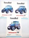 Landini Farm Tractor Blizzard 75 85 95 Color 2-Sided Sales Salesman Brochure