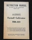 1949 INTERNATIONAL HARVESTER McCORMICK DEERING HM-221 FARMALL CULTIVATOR MANUAL