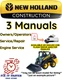NEW HOLLAND L213 SKID STEER LOADER MANUAL SERVICE REPAIR ENGINE OWNERS PDF USB