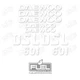 Daewoo DSL 601 Decal Set Vinyl Decal Kit - Skid Steer Loader Decal Set