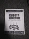 Kubota Tractor Models L3350 L3750 L4150(-N) Operators Manual