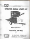 ARTS-WAY FEED MIXER MILL Model 325-B 425-B #15206-0 Operator's Manual Parts List