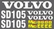 Kit 11 Adesivos SPTS Compat&iacute;vel Volvo SD105 UV Vinil