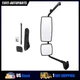 Black Door Mirror w/Arm For 2002-2018 International 4300 4200 Driver Left Side
