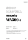 Komatsu WA500-1 Wheel Loader Repair Shop Service Manual Workshop Book