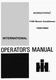 International 1190 Mower Conditioner Operators Manual 1096759R4