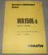 KOMATSU WA150L-5 WHEEL LOADER OPERATION & MAINTENANCE MANUAL S/N 73685-UP