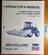 New Holland 1116-BF Adapter Frame 1116-H Auger Header for 276 Operator Manual 89