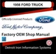 1956 Ford Light Duty Trucks F100 F250 F350 P350 Courier Shop Manuals CD