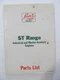 Lister Diesel ST Range Industrial and Marine Auxiliary Engines Parts List