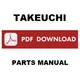 TAKEUCHI TB180FR Excavator Parts Catalog Manual Exploded Parts SPARE PARTS