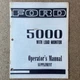 Original Ford 5000 Tractor w/ Load Monitor Owner Operator's Supplement Manual
