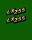 LX255 John Deere Hood Set of 2 Decals Replacement M126050 Laminated Vinyl