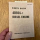 Komatsu 4D95S-1 DIESEL ENGINE PARTS MANUAL CATALOG BOOK LIST, FD FORK LIFT TRUCK