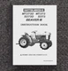 INSTRUCTION OPERATORS MANUAL Mitsubishi MT373D MT373 S373D S373 TRACTOR BEAVER 3