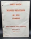 Massey Ferguson MF 300 Combine Parts Book Manual 651 139 M93