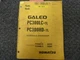 Komatsu Galeo PC300LC-7L PC300HD-7L Excavator Parts Catalog Manual Book A85001-