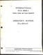 International TD-25 Series C Crawler Tractor Operator's Manual First Edition