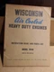 WISCONSIN AIR COOLED HEAVY DUTY ENGINES MODELS VP4D INSTRUCTION BOOK & PARTS