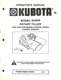 Kubota G4000 Rotary Tiller Operator's Manual for G3200 G4200 G4200H G5200H
