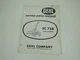 Gehl FC72B Flail Chopper Service Parts Manual