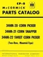 International McCormick 34HM-20 Corn Picker 34HM-21 22 Corn Snapper Parts Manual