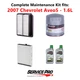 2007 Chevrolet Aveo5 1.6L Complete Air, Oil & Cabin Filter Kit (5W-30)