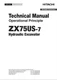 HITACHI ZX75US-7 Excavator Operational Principle Technical Manual TODEW90-EN-00