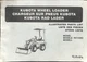Kubota Wheel Loader R510(B) Illustrated Parts List Manual Printed in Japan