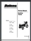 Bolens DuraTrac Tractor 5117H 5118H HS 5120H Service Manual 104 pages 1992 bound