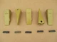 5 TEETH + PINS FOR CASE INDUSTRIAL 580SN WT 590L 590SN 680E 680G 680H 680L 780B