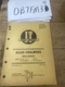 AC20 I&T Shop Service Repair Manual for Allis Chalmers Models D10 D12 & Series 3