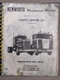 Vintage Kenworth Semi Tractor Maintenance Manual Model K-125 Chassis 208804