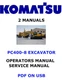 Komatsu PC400-8 Hydraulic Excavator Owners Service Shop Operators Manual PDF