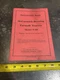 Instruction Book McCormick Deering Farmall Tractor F-20 Regular Narrow Tread Z