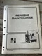HYSTER FORKLIFT Periodic Maintenance Book MANUAL E-30/40/50/60/70/80/100/120-B