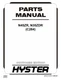 Hyster N45ZR, N35ZDR (C264) Forklift Parts Catalog Manual PDF