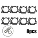 8pcs Carburetor Air Filter Gasket For Briggs and Stratton 124700 124800 Engine d