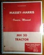 Massey Harris MH50 50 Tractor Owner's Operator's Manual 695 001 M91 11/55