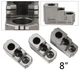 3X 8&rsquo;&rsquo; Lathe Chuck Serrated Steel Jaws Set Hard Jaw for Kitagawa B-210 CNC Lathe